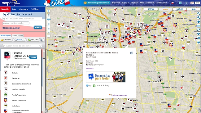 Mapcity lanzó canal con datos para celebrar las Fiestas Patrias