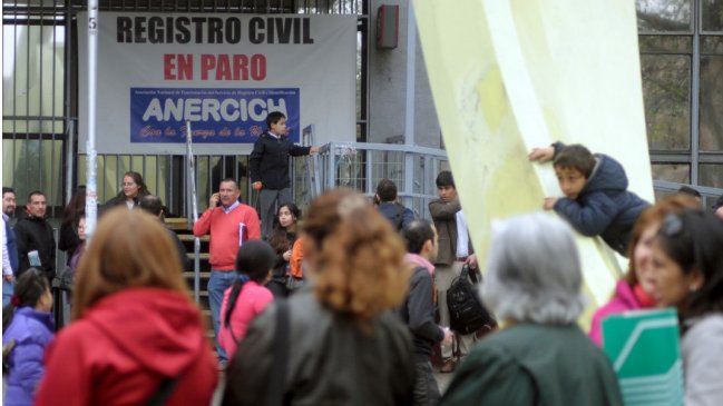 Funcionarios del Registro Civil rechazaron propuesta del Gobierno
