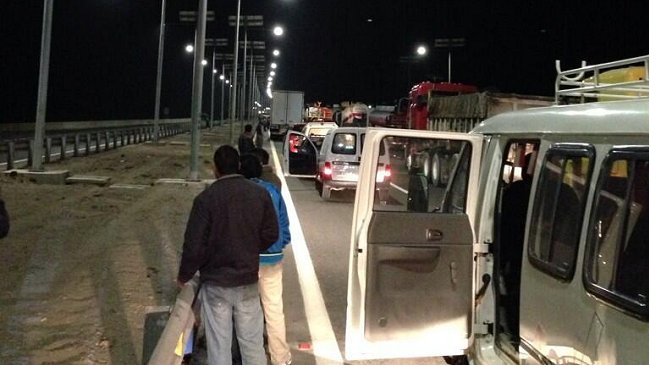 Camioneros protestan con corte de rutas en Antofagasta