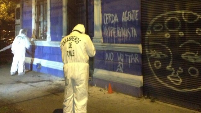 Ataque incendiario contra comando de Bachelet en Temuco