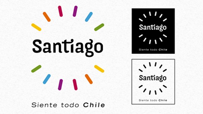 Dos logos seleccionados para ser la marca oficial de Santiago