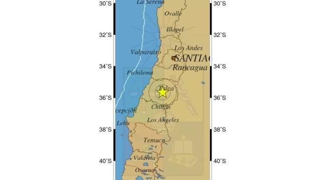 Temblor 4,8 Richter se percibió en tres regiones de la zona central