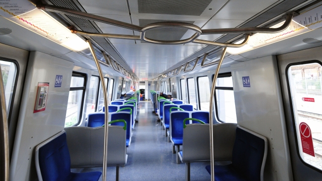 Merval inauguró primer tren en el mundo con cobre antimicrobiano