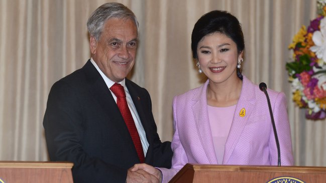 Piñera firmó en Tailandia nuevo tratado de libre comercio