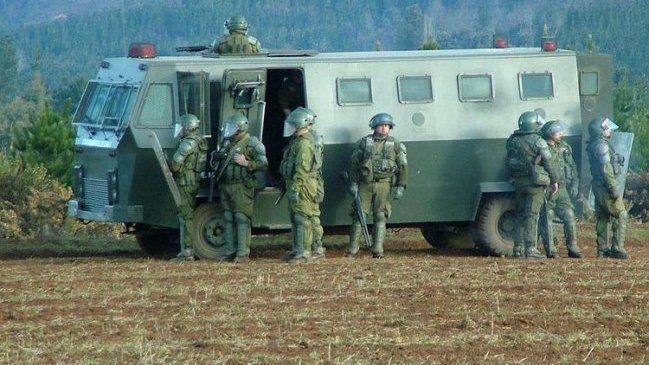 Carabineros detuvo a dos personas en desalojo de comunidad Temucuicui