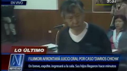   Alberto Fujimori reaparece demacrado durante juicio 