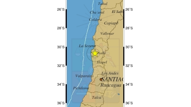 Sismos de 4,4 y 5,0 Richter se sintieron en la Región de Coquimbo