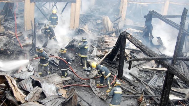Un incendio dejó dos víctimas fatales en Temuco