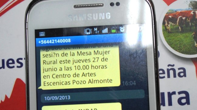 Indap implementó sistema que informará a agricultores con mensajes de texto