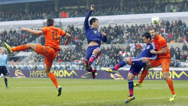 Japón rescató una igualdad en duelo amistoso ante Holanda