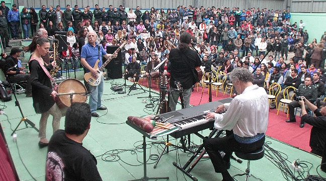 Los Jaivas llevó su música a la cárcel de Valparaíso