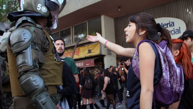 Secundarios marcharon en rechazo a la aplicación del Simce