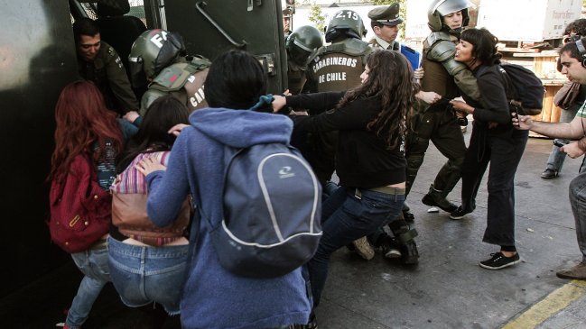 Manifestantes se tomaron calle por crimen de dirigente sindical