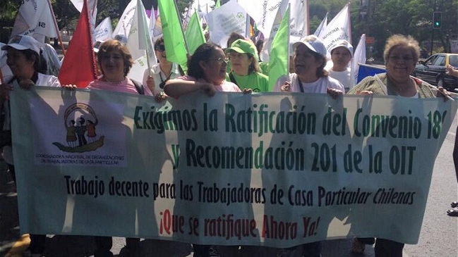 Trabajadoras de casa particular exigen ratificar convenio 189 de la OIT