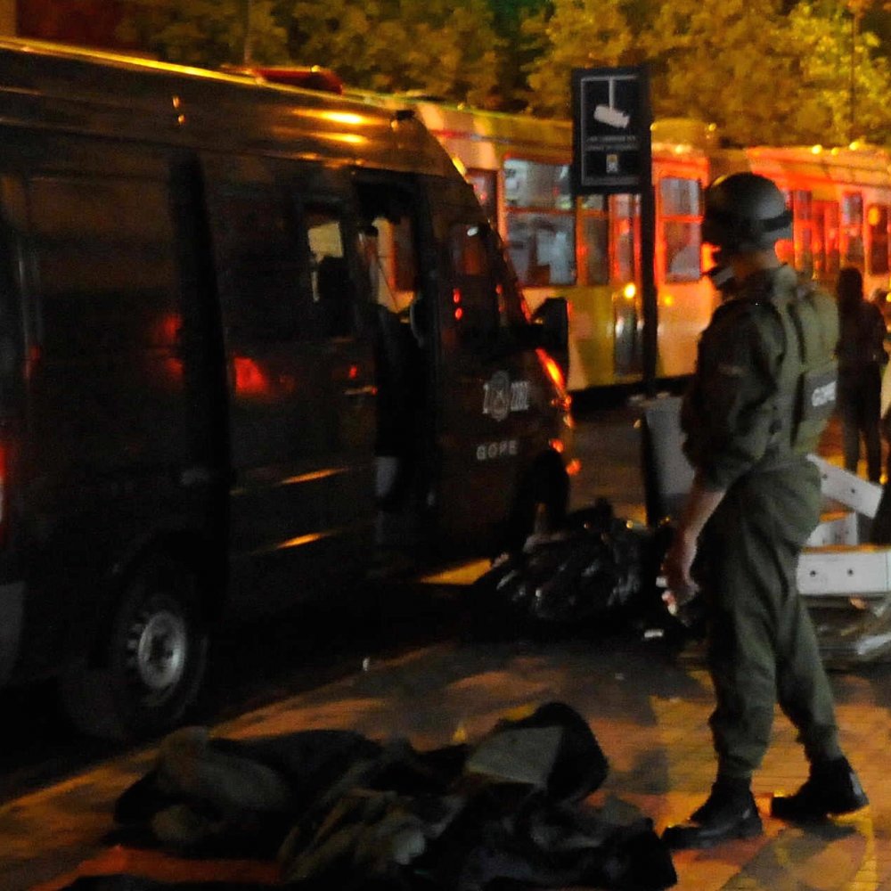 Delincuentes usaron bombazo para robar cajero automático