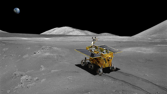 El robot explorador chino ya comenzó a rodar por la Luna