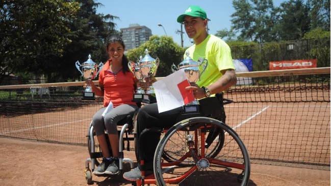 Wladimir Rodas y Macarena Cabrillana ganaron la Copa Chile de tenis paralímpico