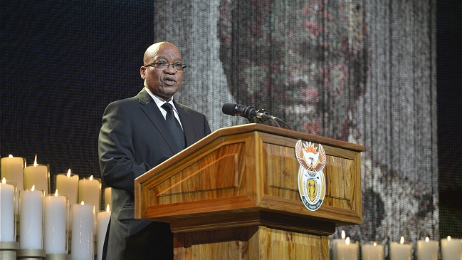 Zuma agradeció a Mandela ser lo que Sudáfrica necesitó en un momento crítico