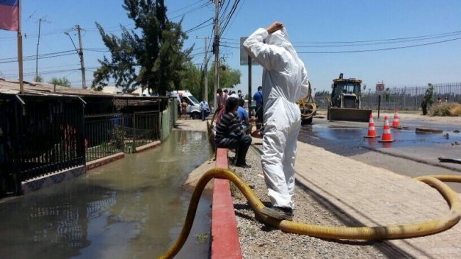 Colapso de matriz en Colina dejó ocho familias afectadas
