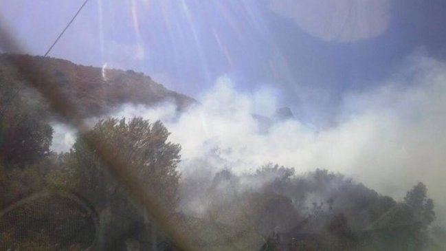 Nuevo incendio forestal se registra en el Cajón del Maipo