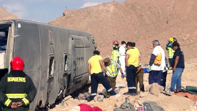 Chofer del bus volcado en Arica acusó presiones para realizar viaje