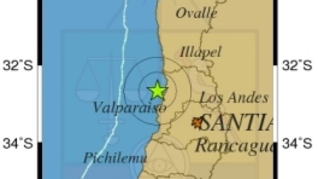 Sismo de menor intensidad afectó a la Región de Valparaíso