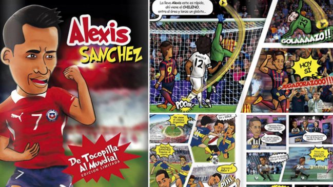 Alexis Sánchez llegó al formato cómic