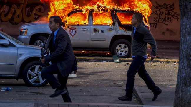 Violentas manifestaciones en capital de Venezuela