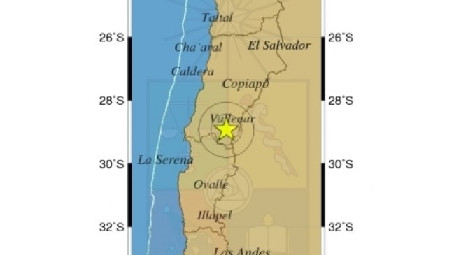 Sismo de menor intensidad afectó a las regiones de Atacama y Coquimbo