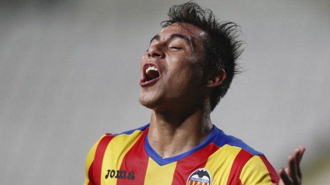 Eduardo Vargas anotó en triunfo de Valencia por Europa League