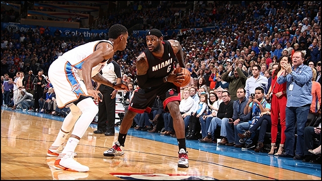 Miami Heat venció a Oklahoma gracias a su tridente ofensivo