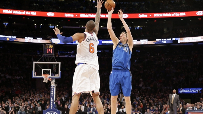 Dirk Nowitzki sentenció el triunfo de Dallas sobre los Knicks
