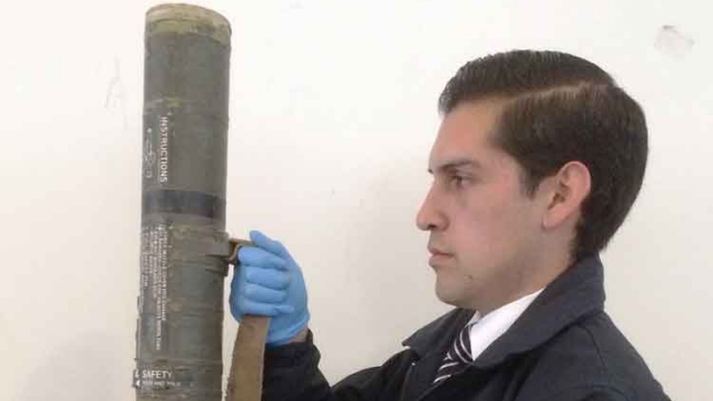 PDI halló un lanzacohetes en el techo de una casa en Viña del Mar