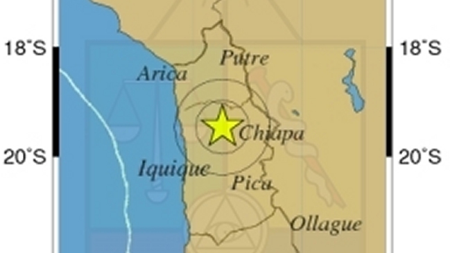 Sismo de menor intensidad afectó a regiones de Arica y Tarapacá