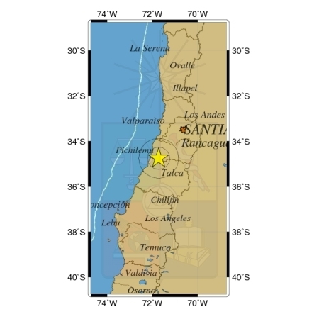 Sismo afectó este sábado a la zona central