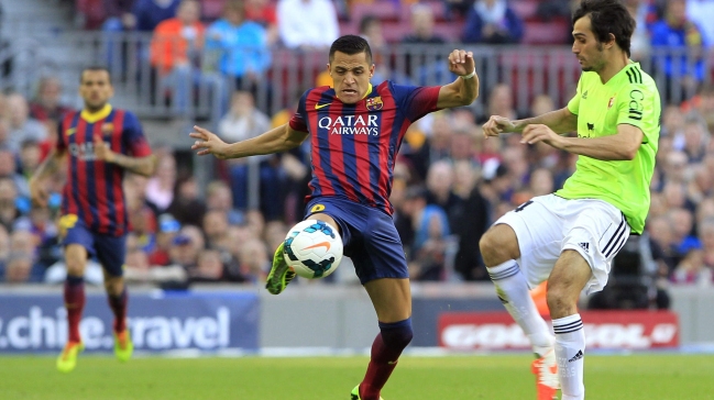 Alexis Sánchez es segundo goleador entre los chilenos en España