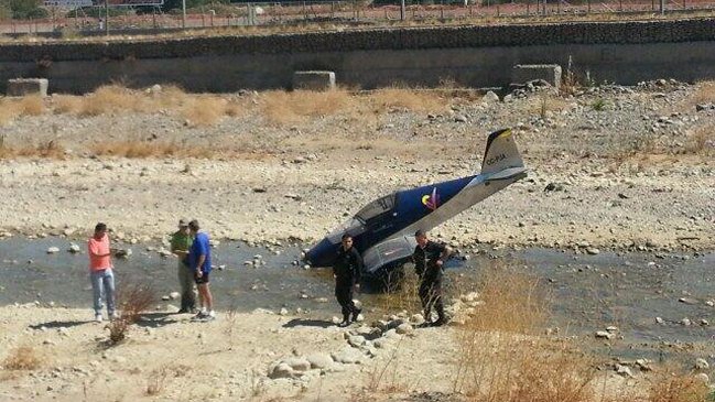 Avioneta cayó en el río Mapocho