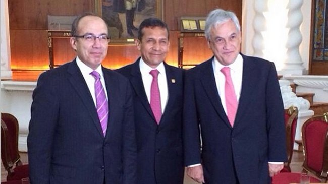 Piñera se reunió con Ollanta Humala en Lima