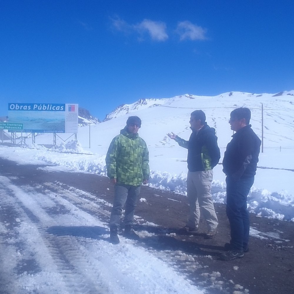 Inspeccionan Paso Pehuenche en el Maule tras fuertes nevazones