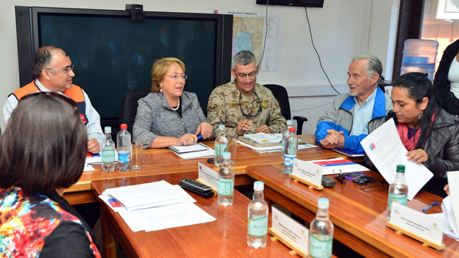 Presidenta Bachelet y terremoto: Hay capacidad regional y local para superar este problema