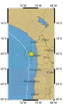 Sismo de menor intensidad afectó a Arica y Tarapacá