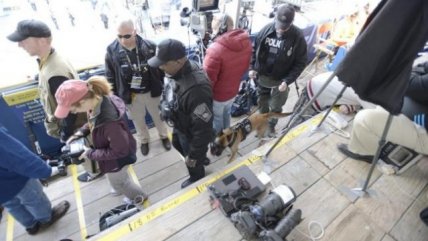   Policía revisa medidas de seguridad en vísperas de la Maratón de Boston 