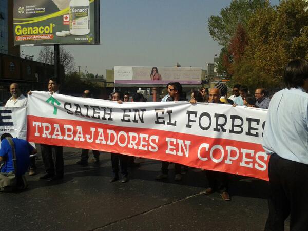 Trabajadores de Copesa se movilizaron por mejoras salariales