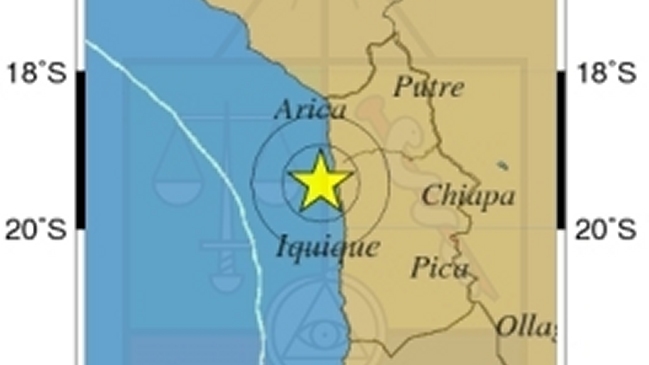 Temblor de magnitud 4,9 se registró en el norte del país