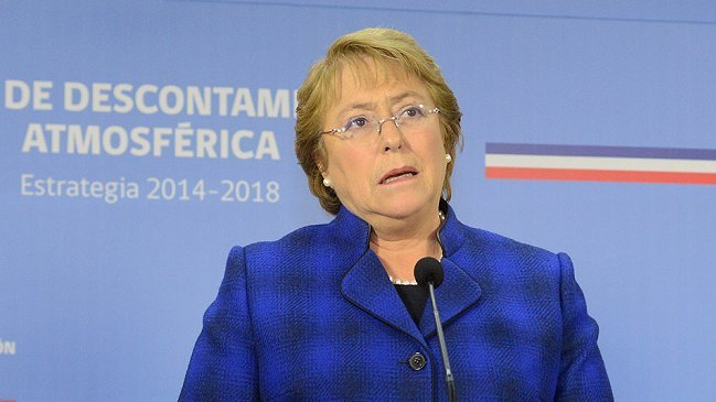 Bachelet anunció nuevos planes de descontaminación para regiones