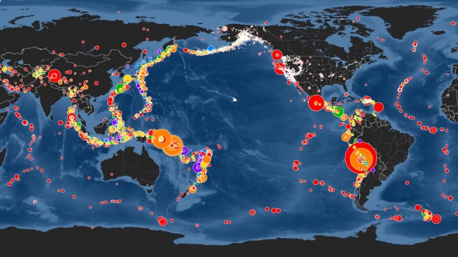 Récord histórico de terremotos a nivel mundial en abril