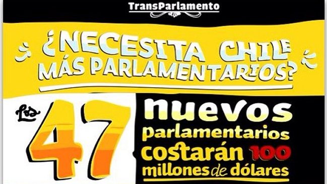 UDI difundió panfleto contra propuesta para cambiar el sistema binominal