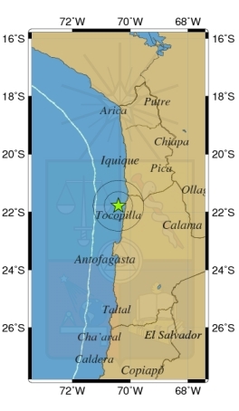 Sismo de menor intensidad afectó a región de Antofagasta