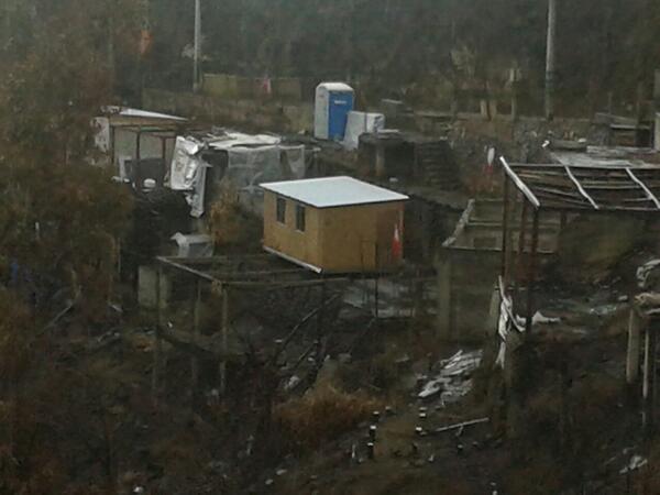 Damnificados sufren las consecuencias de la lluvia en cerros de Valparaíso