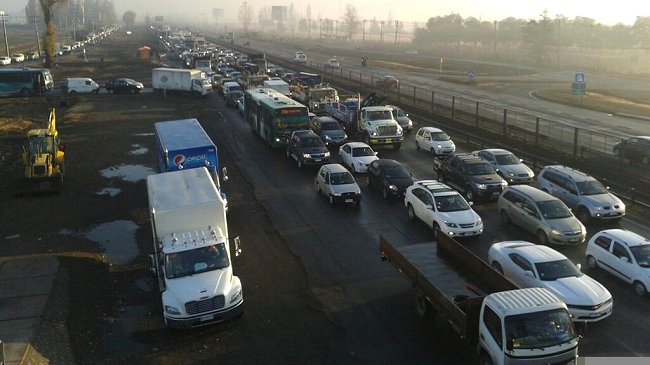 Fatal accidente provocó taco de kilómetros en Quilicura